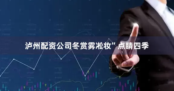 泸州配资公司冬赏雾凇妆”点睛四季